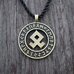 Collier Rune De La Prospérité Odal 11 Collier Rune De La Prospérité Odal -vêtements Soldes Magasin collier rune viking odal