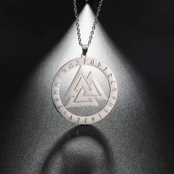 Collier Valknut 6 Collier Valknut -vêtements Soldes Magasin collier symbole valknut