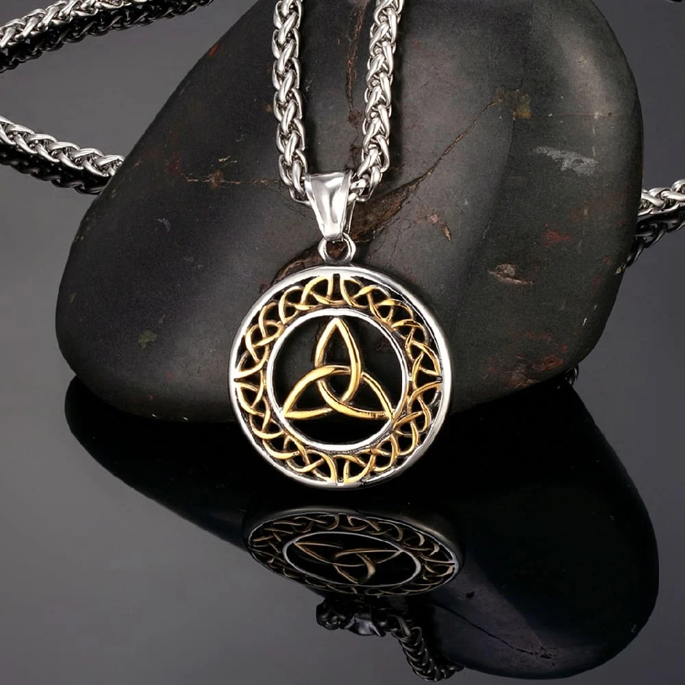 Pendentif Triquetra En Acier 4 Pendentif Triquetra En Acier – Image 2