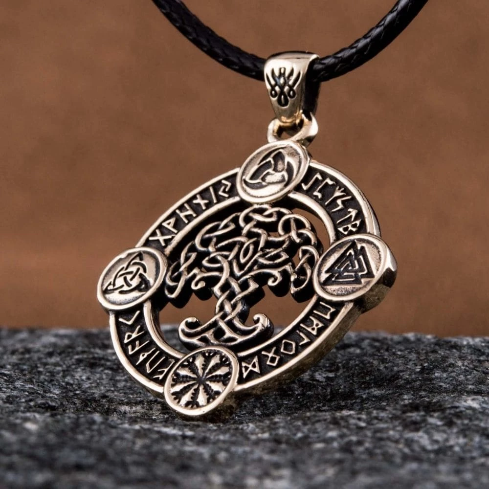 Pendentif Arbre Yggdrasil En Bronze 4 Pendentif Arbre Yggdrasil En Bronze – Image 2