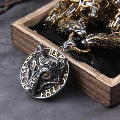 Collier Loup Runique Doré 9 Collier Loup Runique Doré -vêtements Soldes Magasin collier viking loup cb52a86b 73ff 41e9 8935 5e5b037dfe7b