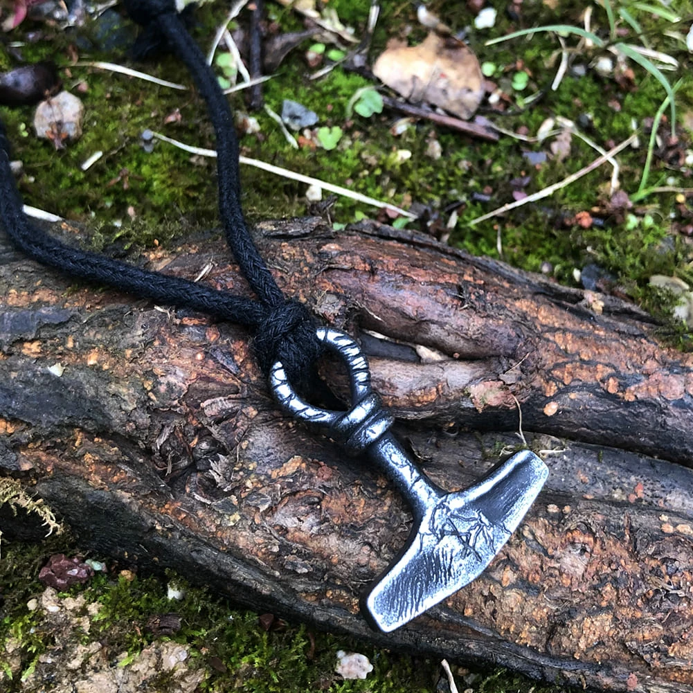 Collier Viking Marteau De Thor En Acier 6 Collier Viking Marteau De Thor En Acier – Image 4