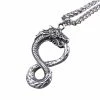 Collier Dragon Symbole Infini 2 Collier Dragon Symbole Infini -vêtements Soldes Magasin collier viking serpent symbole infini