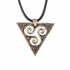 Pendentif Triskèle En Bronze 2 Pendentif Triskèle En Bronze -vêtements Soldes Magasin collier viking triskele en bronze