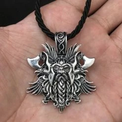 Collier Dieu Odin 7 Collier Dieu Odin -vêtements Soldes Magasin collier viking dieu odin