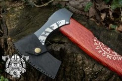 Hache Viking Gravée Du Symbole Vegvisir 13 Hache Viking Gravée Du Symbole Vegvisir -vêtements Soldes Magasin etui hache viking gravee