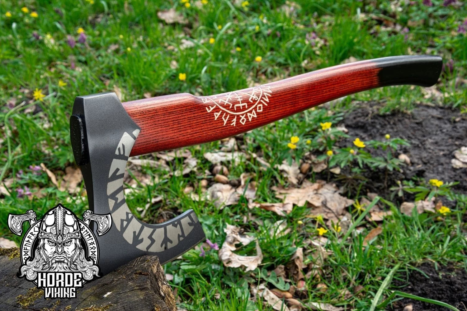 Hache Viking Gravée Du Symbole Vegvisir 7 Hache Viking Gravée Du Symbole Vegvisir – Image 5