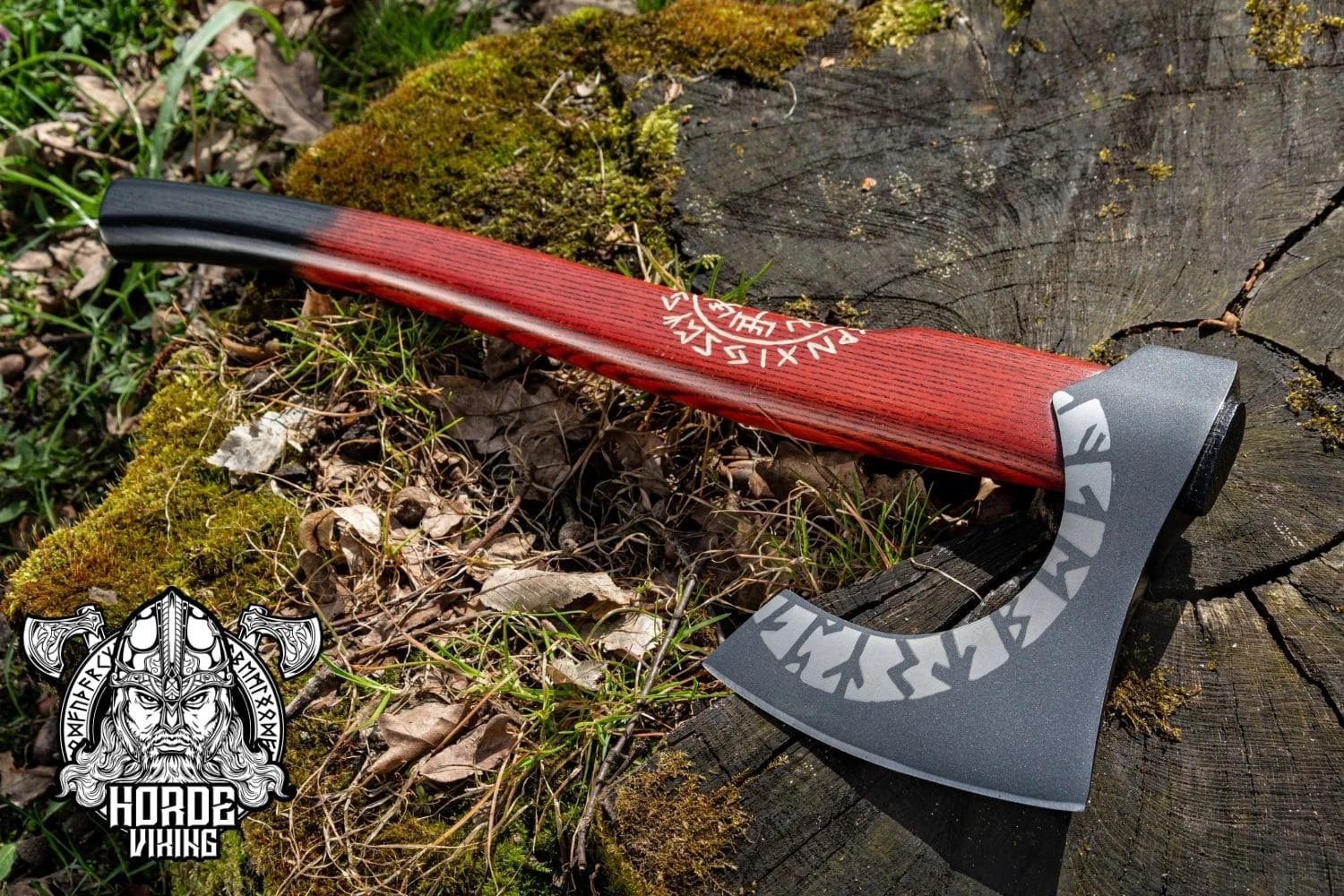 Hache Viking Gravée Du Symbole Vegvisir 4 Hache Viking Gravée Du Symbole Vegvisir – Image 2