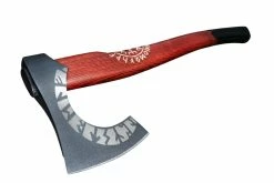 Hache Viking Gravée Du Symbole Vegvisir