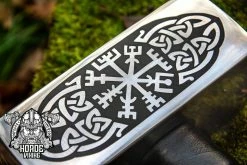 Marteau Viking Artisanale Décorée Du Symbole De Vegvisir 11 Marteau Viking Artisanale Décorée Du Symbole De Vegvisir -vêtements Soldes Magasin marteau artisanal viking