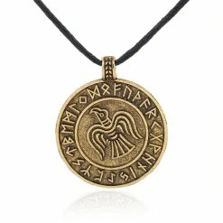 Médaillon Corbeau Runique 5 Médaillon Corbeau Runique -vêtements Soldes Magasin medaillon corbeau runique