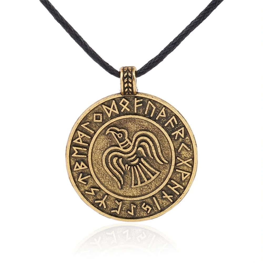 Médaillon Corbeau Runique 4 Médaillon Corbeau Runique – Image 2