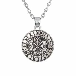 Médaillon Viking Aegishjalmur 7 Médaillon Viking Aegishjalmur -vêtements Soldes Magasin medaillon viking aegishjalmur