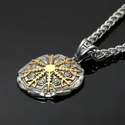 Pendentif Aegishjalmur 7 Pendentif Aegishjalmur -vêtements Soldes Magasin pendentif aegishjalmur acier
