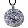 Pendentif Valknut Et Entrelacs Vikings En Argent 2 Pendentif Valknut Et Entrelacs Vikings En Argent -vêtements Soldes Magasin pendentif argent valknut