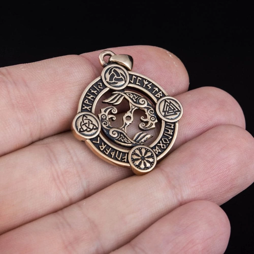 Pendentif Hugin Et Munin En Bronze 4 Pendentif Hugin Et Munin En Bronze – Image 2