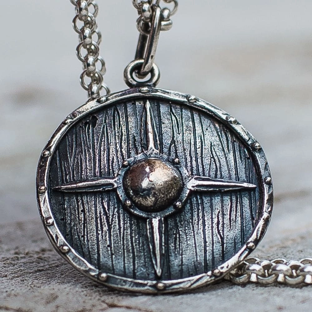 Pendentif Bouclier Viking En Argent 5 Pendentif Bouclier Viking En Argent – Image 3