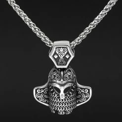 Pendentif Casque De Guerrier Viking -vêtements Soldes Magasin pendentif casque de guerre viking