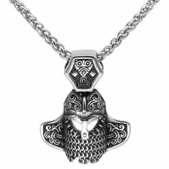 Pendentif Casque De Guerrier Viking