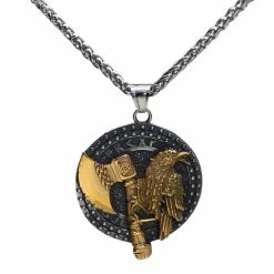 Pendentif Corbeau Viking De Ragnarök