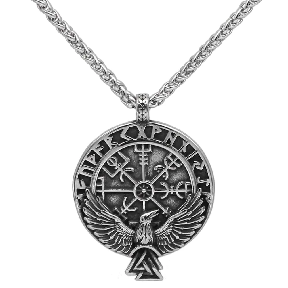 Pendentif Corbeau Vegvisir 3 Pendentif Corbeau Vegvisir