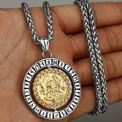 Médaillon Dieu Odin -vêtements Soldes Magasin pendentif dieu odin