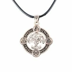 Pendentif Arbre Yggdrasil En Bronze