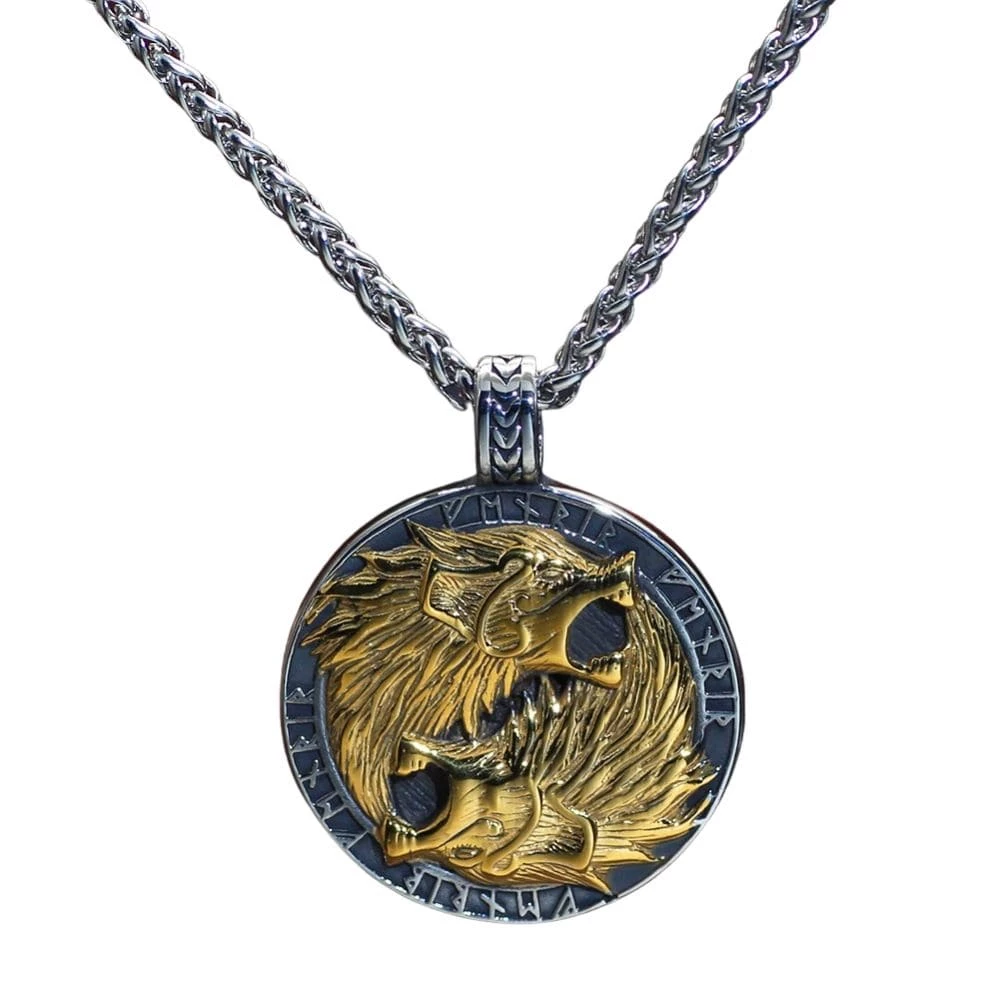 Pendentif Des Loups Geri Et Freki 3 Pendentif Des Loups Geri Et Freki