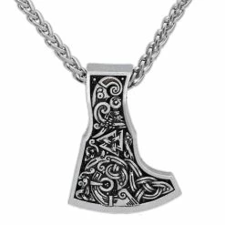Pendentif Tête De Hache Symbole Valknut