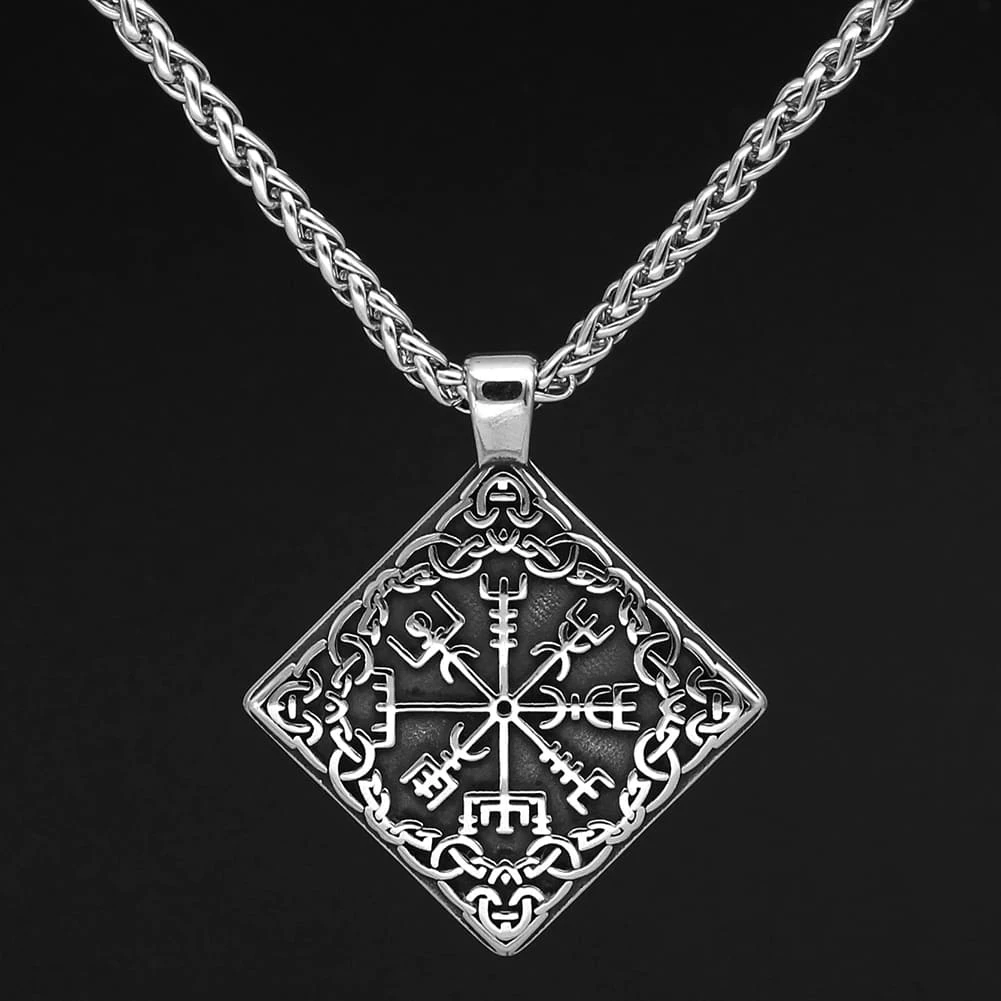 Pendentif Boussole Vegvisir En Acier 7 Pendentif Boussole Vegvisir En Acier – Image 5