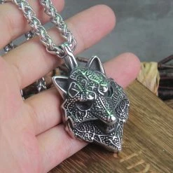 Pendentif Loup Celtique 9 Pendentif Loup Celtique -vêtements Soldes Magasin pendentif loup celtique acier