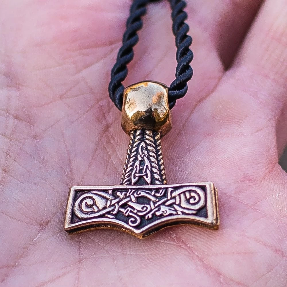 Pendentif Marteau De Thor En Bronze Motif D'Oseberg 6 Pendentif Marteau De Thor En Bronze Motif D'Oseberg – Image 4