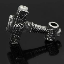 Pendentif Marteau Valknut En Acier 10 Pendentif Marteau Valknut En Acier -vêtements Soldes Magasin pendentif marteau valknut acier