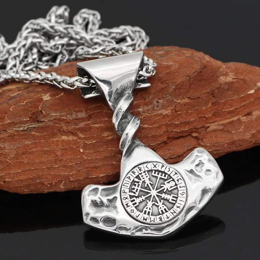 Pendentif Mjölnir Vegvisir 4 Pendentif Mjölnir Vegvisir – Image 2