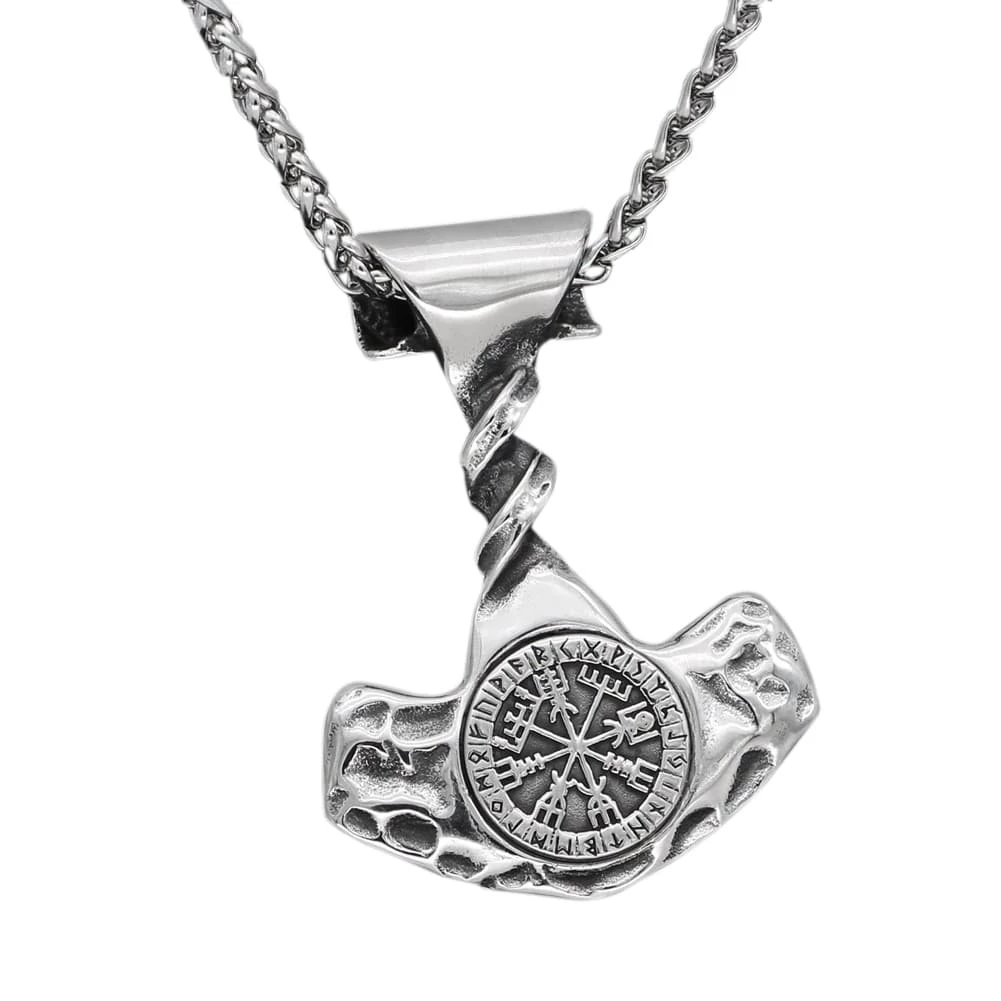 Pendentif Mjölnir Vegvisir 3 Pendentif Mjölnir Vegvisir