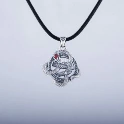 Collier Serpent De Midgard En Argent 13 Collier Serpent De Midgard En Argent -vêtements Soldes Magasin pendentif serpent argent