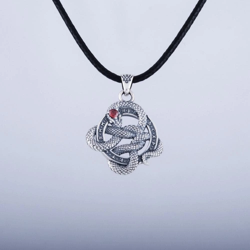 Collier Serpent De Midgard En Argent 8 Collier Serpent De Midgard En Argent – Image 6
