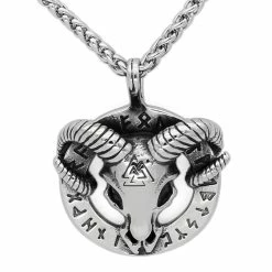 Pendentif Tête De Bélier Viking