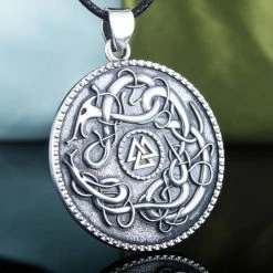 Pendentif Valknut En Argent 9 Pendentif Valknut En Argent -vêtements Soldes Magasin pendentif valknut argent massif