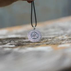 Pendentif Valknut Et Entrelacs Vikings En Argent -vêtements Soldes Magasin pendentif valknut argent sterling