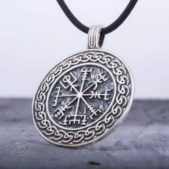 Pendentif Vegvisir En Argent 15 Pendentif Vegvisir En Argent -vêtements Soldes Magasin pendentif vegvisir en argent
