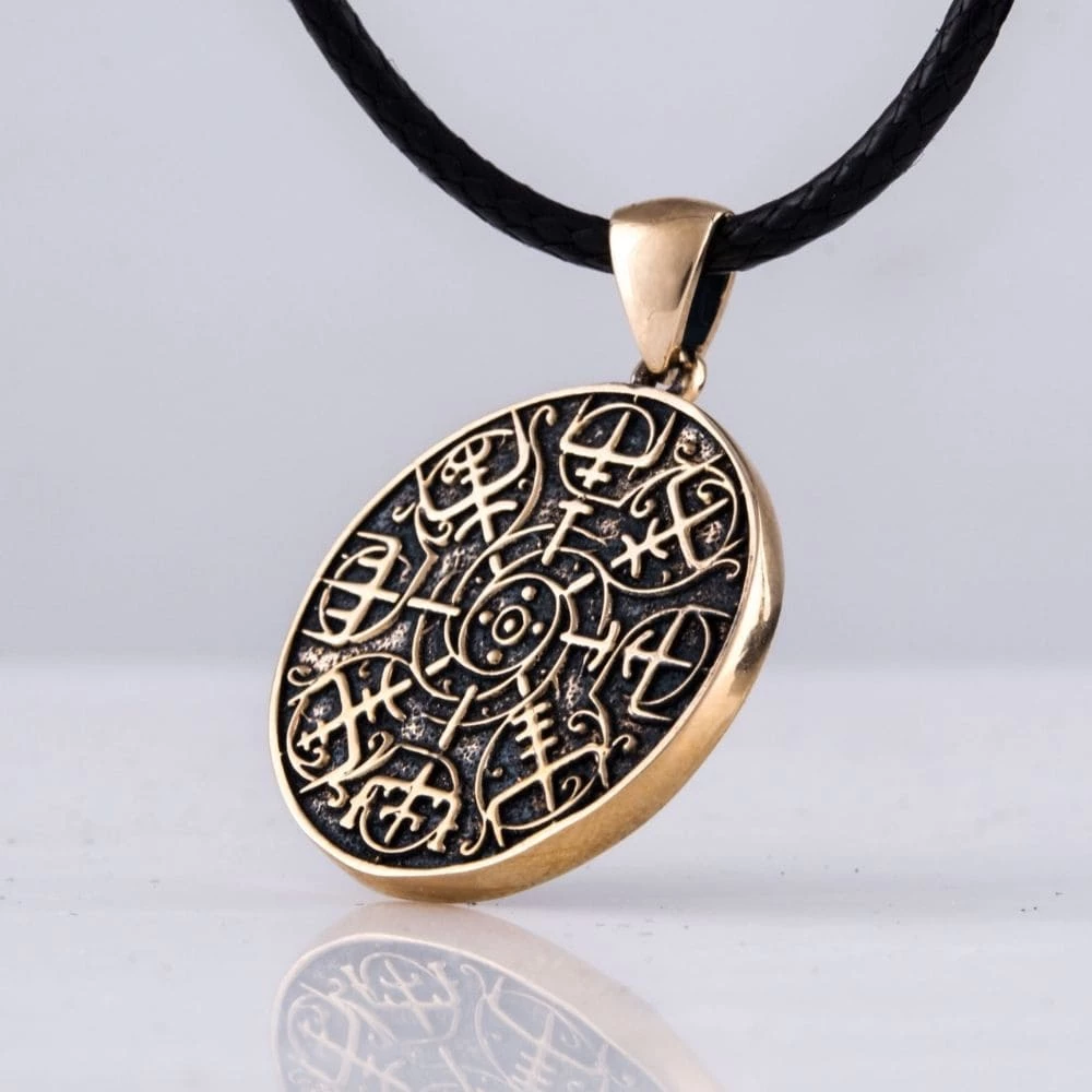 Pendentif Vegvisir Nordique En Bronze 6 Pendentif Vegvisir Nordique En Bronze – Image 4