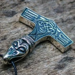 Pendentif Marteau De Thor Ancien En Argent Massif 8 Pendentif Marteau De Thor Ancien En Argent Massif -vêtements Soldes Magasin pendentif viking ancien argent