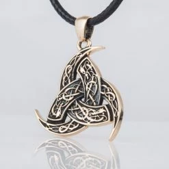 Collier Cornes D'Odin En Bronze 9 Collier Cornes D'Odin En Bronze -vêtements Soldes Magasin pendentif viking cornes odin bronze