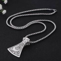 Collier Viking Hache De Mammen 5 Collier Viking Hache De Mammen -vêtements Soldes Magasin pendentif viking hache de mammen