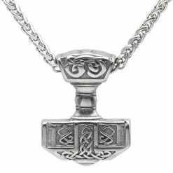 Pendentif Marteau Viking En Acier