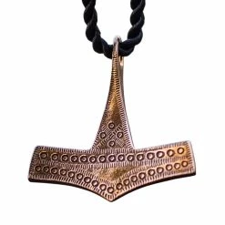 Pendentif Viking Marteau De Thor Traditionnel En Bronze