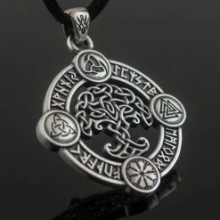 Pendentif Yggdrasil En Argent 9 Pendentif Yggdrasil En Argent -vêtements Soldes Magasin pendentif yggdrasil argent 925