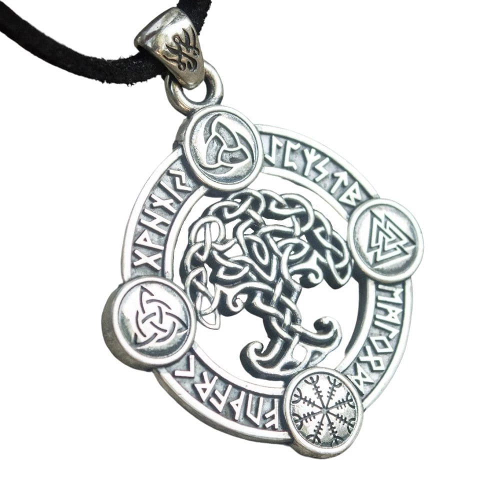 Pendentif Yggdrasil En Argent 3 Pendentif Yggdrasil En Argent