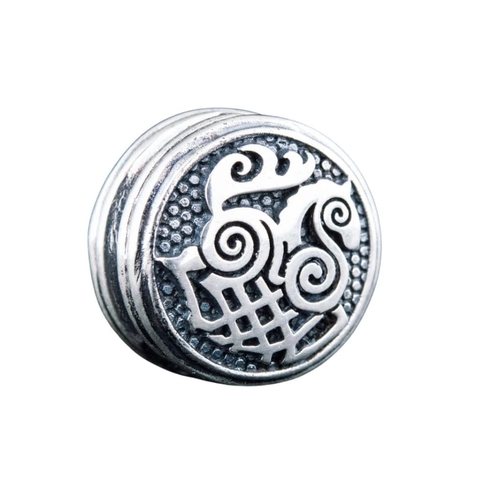 Perle Viking - Perle à Barbe Sleipnir En Argent 3 Perle Viking - Perle à Barbe Sleipnir En Argent